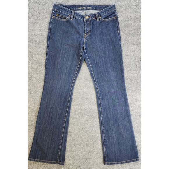 Michael Kors Denim - Michael Kors Jeans Womens 4 Blue Bootcut Stretch Flare Classic Casual Dark Denim